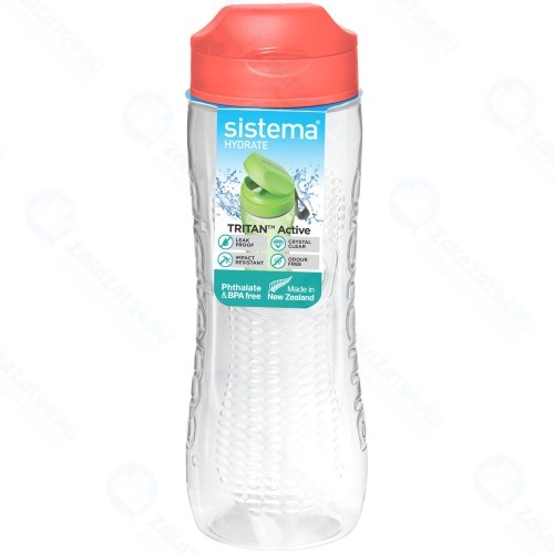 Бутылка для воды Sistema Hydrate Tritan Active, 800 мл Orange (650)