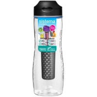 Бутылка для воды Sistema Hydrate Tritan Infuser, 800 мл Black (660)