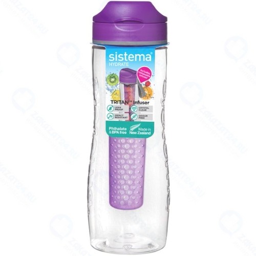 Бутылка для воды Sistema Hydrate Tritan Infuser, 800 мл Violet (660)