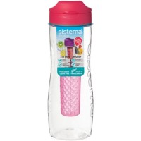 Бутылка для воды Sistema Hydrate Tritan Infuser, 800 мл Red (660)