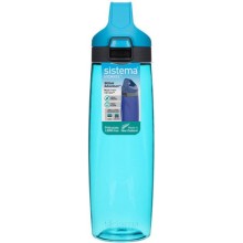 Бутылка для воды с кнопкой Sistema Hydrate, Тритан, 900 мл, голубая (680)