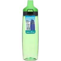 Бутылка для воды с кнопкой Sistema Hydrate, Тритан, 900 мл, зеленая (680)
