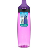 Бутылка для воды с кнопкой Sistema Hydrate, Тритан, 900 мл, фиолетовая (680)