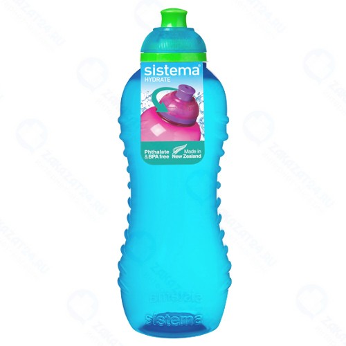 Бутылка для воды Sistema Hydrate Twist 'n' Sip 460 мл Blue (785NW)