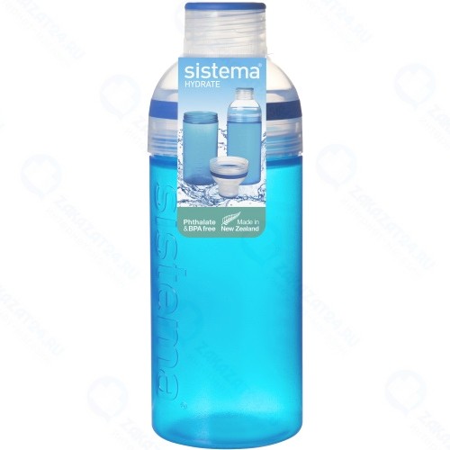 Бутылка для воды Sistema Hydrate Trio, 580 мл Blue (830)