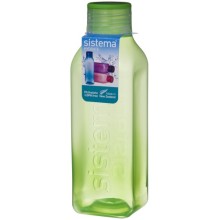 Бутылка для воды Sistema Hydrate Square Bottle, 1 л Green (890) Бутылка для воды Sistema Hydrate Square Bottle, 1 л Green (890)