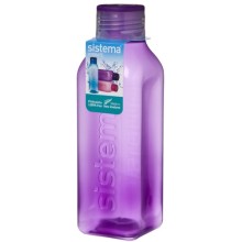 Бутылка для воды Sistema Hydrate Square Bottle, 1 л Violet (890) Бутылка для воды Sistema Hydrate Square Bottle, 1 л Violet (890)