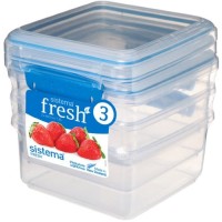 Набор контейнеров Sistema 3 Pack Fresh, 1,2 л Marine Blue (921630)