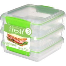 Набор контейнеров Sistema Fresh, 450 мл Lime Green (951643) Набор контейнеров Sistema Fresh, 450 мл Lime Green (951643)