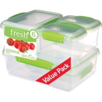 Набор контейнеров Sistema Fresh Lime Green (951760)