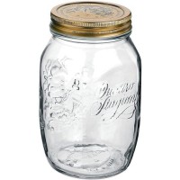 Стеклянная банка для хранения и консервации Bormioli Rocco Quattro Stagioni, 1 л, с винтовой крышкой (B365160-1)