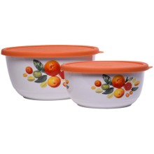 Набор салатников с крышкой Oursson Orange (BS3489RC/OR)