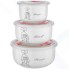 Набор контейнеров GUFFMAN Ceramics Love, 3 шт White (C-06-027-WP)