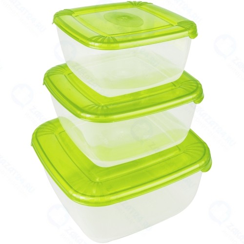 Набор емкостей Plast Team Polar 3 шт. Green (PT1680)