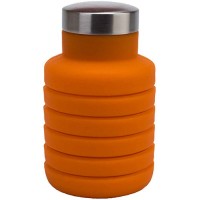 Бутылка для воды Bradex TK 0268 складная с крышкой, 500 мл, оранжевая