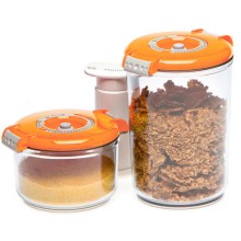 Набор вакуумных контейнеров Status VAC-RD-Round Orange