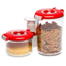 Набор вакуумных контейнеров Status VAC-RD-Round Red