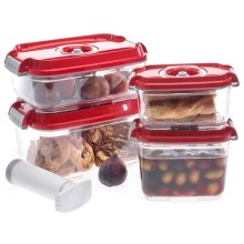 Набор вакуумных контейнеров Status VAC-REC-Smaller Red