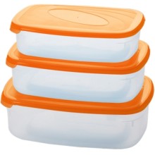 Набор контейнеров для СВЧ Plastic Centre Galaxy 3 шт. Orange (ПЦ2234)