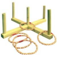 Кольцеброс Ранний старт деревянный с 5 кольцами (010321)