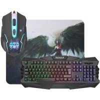 Игровой набор Defender клавиатура + мышь + коврик Xenda MKP-004