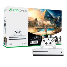 Игровая приставка Microsoft Xbox One S 1TB + Assassins Creed Origins + TC RainbowSix Siege (234-00236)