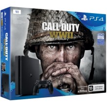 Игровая приставка PlayStation 4 1TB + Call of Duty: WWII (CUH-2108B) Игровая приставка PlayStation 4 1TB + Call of Duty: WWII (CUH-2108B)