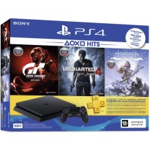 Игровая приставка PlayStation 4 500GB + Gran Turismo Sport + Uncharted 4: Путь вора + Horizon Zero Dawn + PS Plus на 3 месяца (CUH-2208A) Игровая приставка PlayStation 4 500GB + Gran Turismo Sport + Uncharted 4: Путь вора + Horizon Zero Dawn + PS Plus на 3 месяца (CUH-2208A)