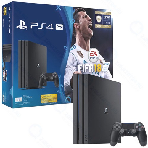 Игровая приставка PlayStation 4 Pro 1Tb + FIFA 18 + PS Plus 14 дней (CUH-7008B)