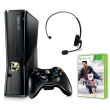 Игровая приставка Microsoft Xbox 360 250GB + проводная гарнитура + FIFA 14 (S2G-00064)