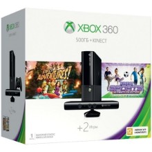 Игровая приставка Microsoft Xbox 360 500Gb + Kinect + Kinect Adventures + Kinect Sports Ultimate