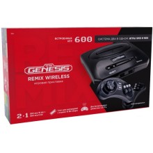 Портативная игровая консоль Retro-Genesis Remix Wireless (8+16Bit) + 600 игр (ZD-05A)