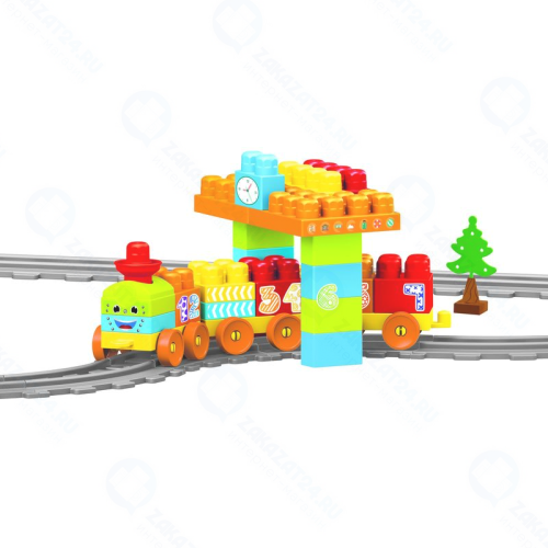 Железная дорога DOLU с конструктором, 58 элементов, 224 см (DL_5081)