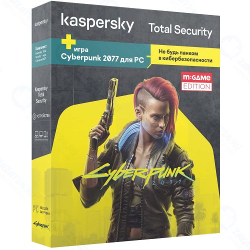 Игра для PC CD-PROJEKT-RED Cyberpunk 2077 + Kaspersky Total Security, 2 устройства/1 год