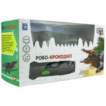Интерактивная игрушка 1toy Робо-Крокодил на ИК управлении (Т16445)