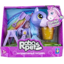 Интерактивная игрушка 1toy RoboPets: Игривый пони, фиолетовый (Т16977)