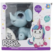 Интерактивная игрушка 1toy RoboPets: Слоник на ИК управлении (Т17164)