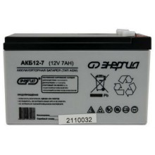 Аккумулятор Энергия АКБ 12-7 AGM 7Ач/12В (Е0201-0019)