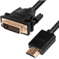 Кабель HDMI-DVI GCR GCR-HD2DVI, 0,5 м, черный (44-050619)