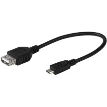 Разветвитель для компьютера Vivanco USB/microUSB, OTG, 0,15 м (45298)