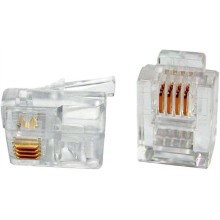 Разъем телефонный Hyperline 100 шт (49379) Разъем телефонный Hyperline 100 шт (49379)