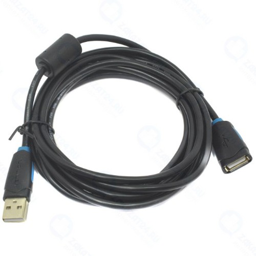 Кабель Vention USB2.0 A,  2 м Black (CBCBH)