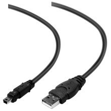Кабель Belkin USB 2.0 тип A/miniUSB 2.0, 3 м (F3U155cp3M)