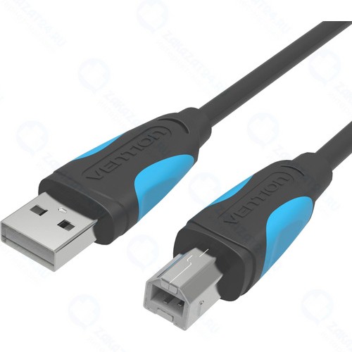 Кабель Vention USB 2.0 AM/BM, 1 м, черный (VAS-A16-B100)