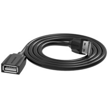 Кабель-удлинитель Vention USB 2.0 AM/AF, 0,5 м, Black Edition (VAS-A44-B050)