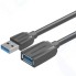 Кабель Vention USB 3.0 AM/AF, 1m (VAS-A45-B100)