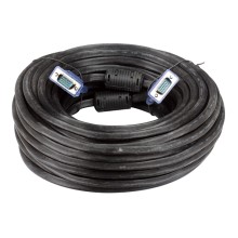 Кабель VCOM VGA, 20 м, 2 ферритовых фильтра (VVG6448-20MC)