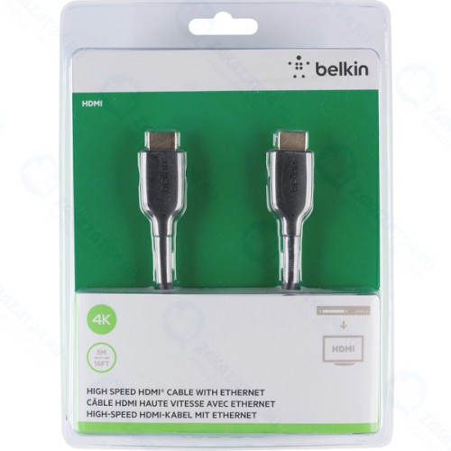Кабель Belkin цифровой аудио-видео, HDMI, 10,2 ГБит/с, 5 м (F3Y021BT5M)