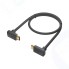 Кабель GCR цифровой аудио-видео, HDMI 2.0, M/M верхний угол, 2 м, черный (GCR-52310)