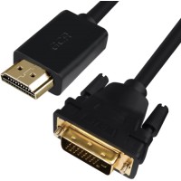 Кабель HDMI-DVI GCR 0,5 м (GCR-HD2DVI)